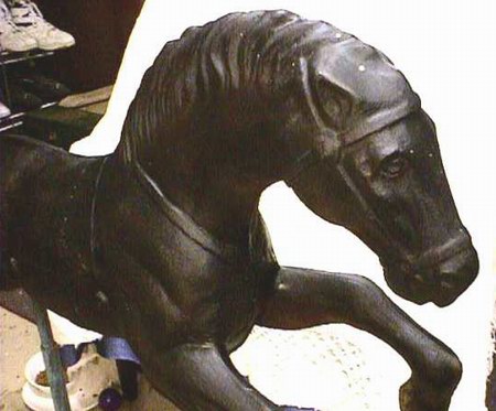 Starlite Drive-In Theatre - Horse From Playground (newer photo)